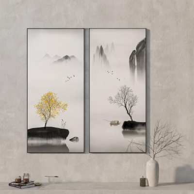 新中式装饰画3D模型下载